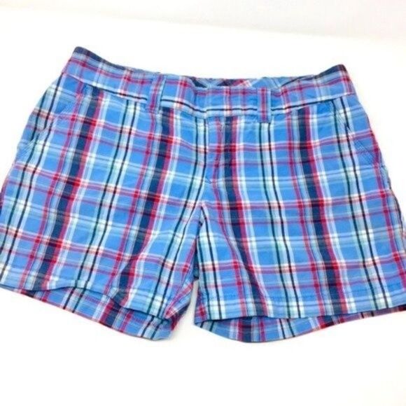 Tommy Hilfiger Y2K plaid shorts blue 10 BoxK - Picture 1 of 7